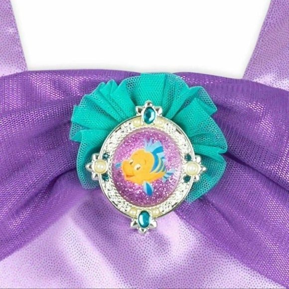 "DISNEY STORE" LITTLE MERMAID DRESS UP HALLOWEEN COSTUME TUTU DRESS 18-24 NWT - Picture 3 of 4